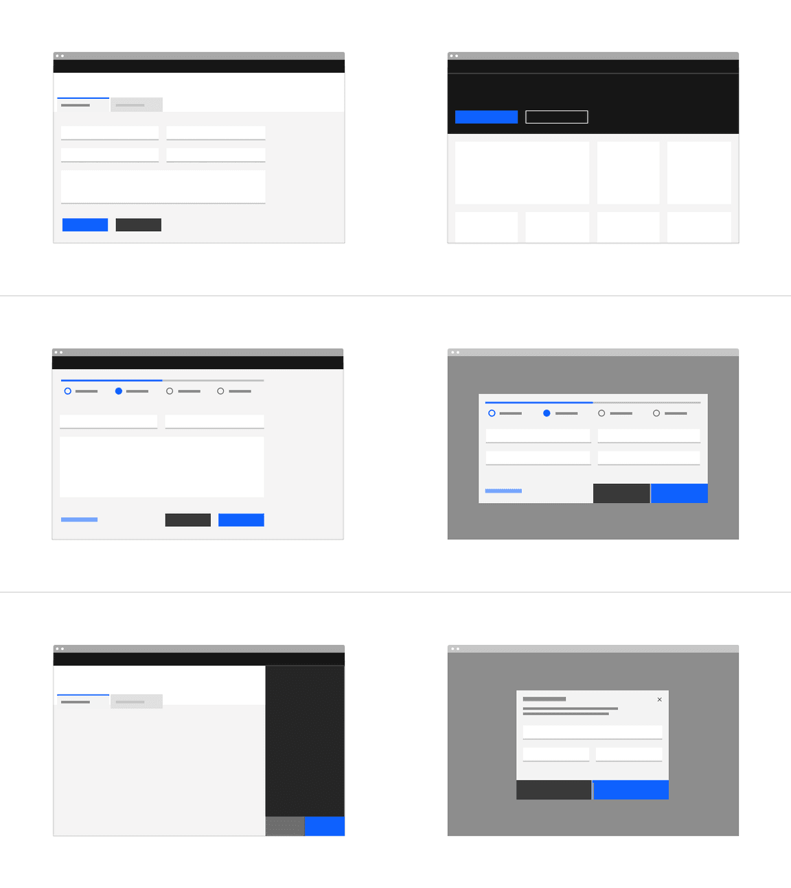 Button groups in context Button groups in context