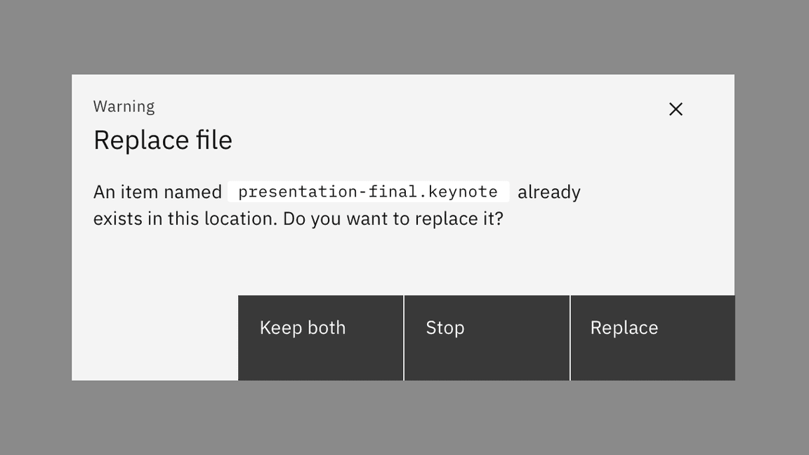 Example of $button-separator token border between fluid buttons Example of $button-separator token border between fluid buttons